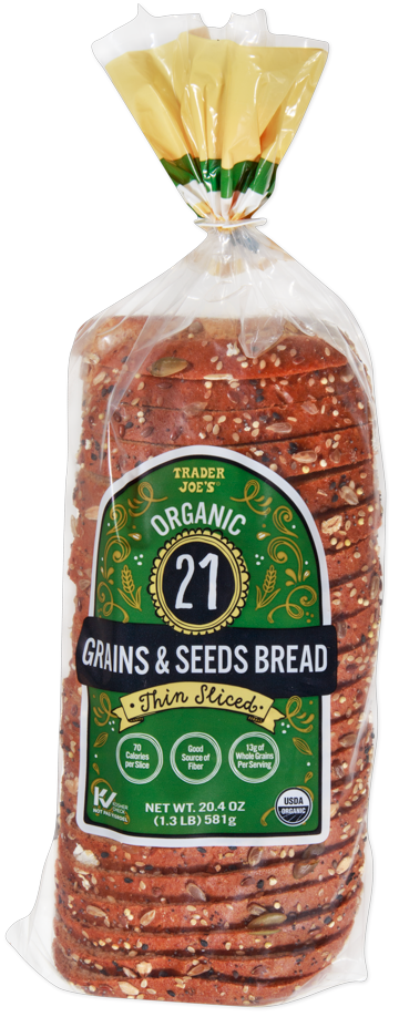Organic 21 Grains & Seeds Bread Thin Sliced