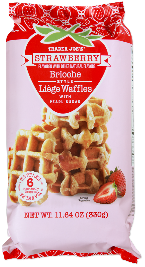 Strawberry Brioche Style Liège Waffles