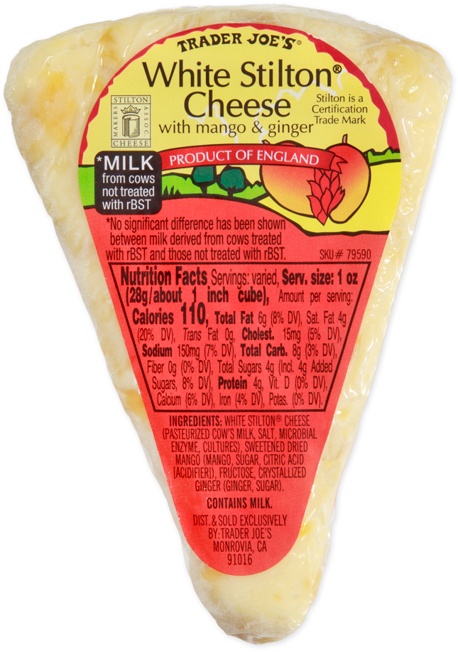 White Stilton Cheese with Mango & Ginger