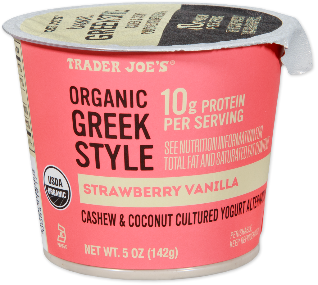 Strawberry Vanilla Organic Greek Style Cashew & Coconut Culture Yogurt Alternative