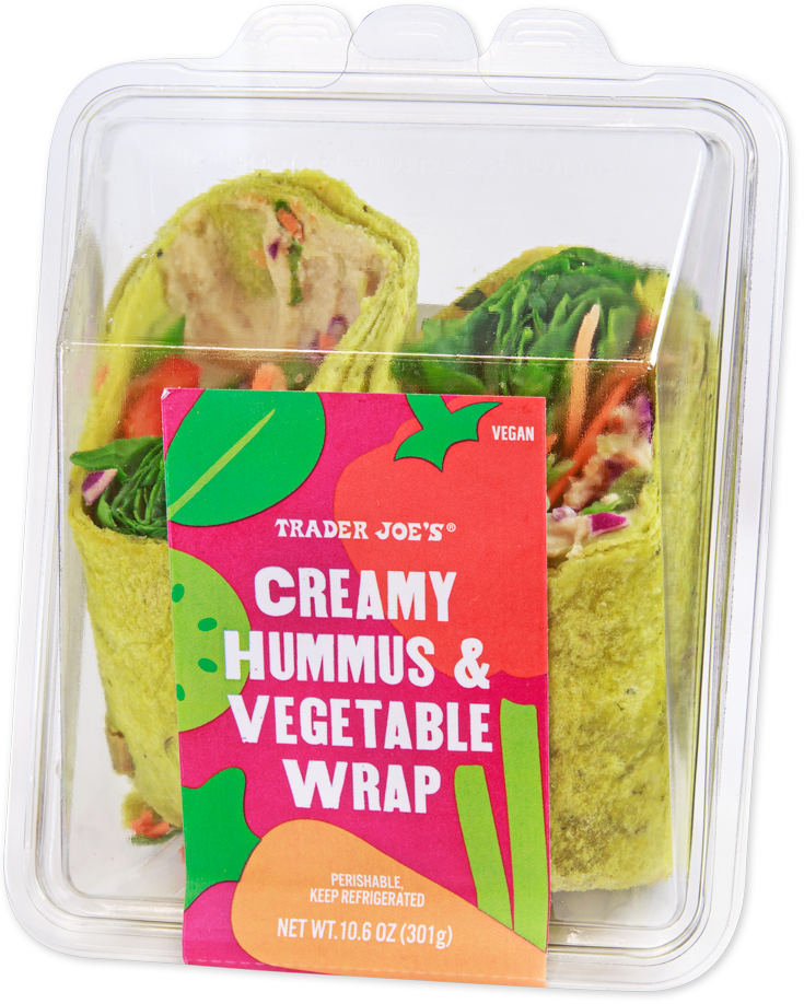 Creamy Hummus & Vegetable Wrap