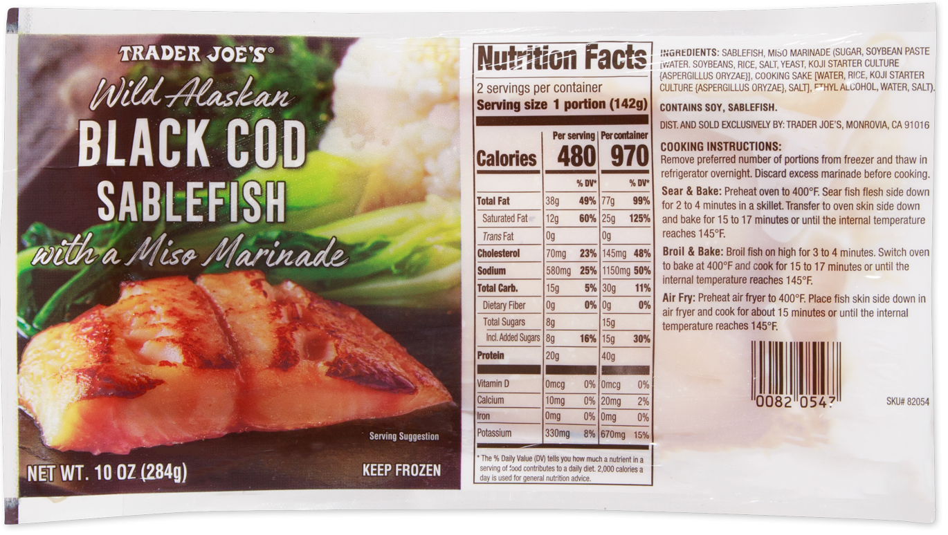 Wild Alaskan Black Cod Sablefish with Miso Marinade