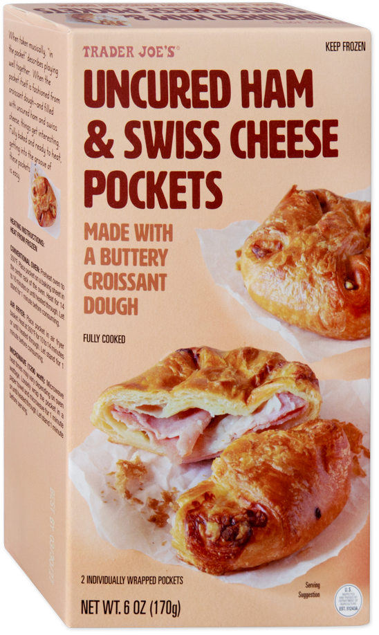 Uncured Ham & Swiss Cheese Pockets