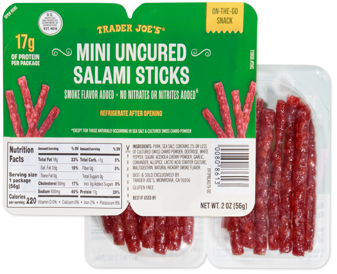 Mini Uncured Salami Sticks
