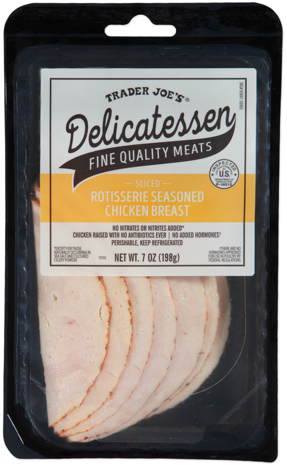Sliced Rotisserie Seasoned Chicken Breast