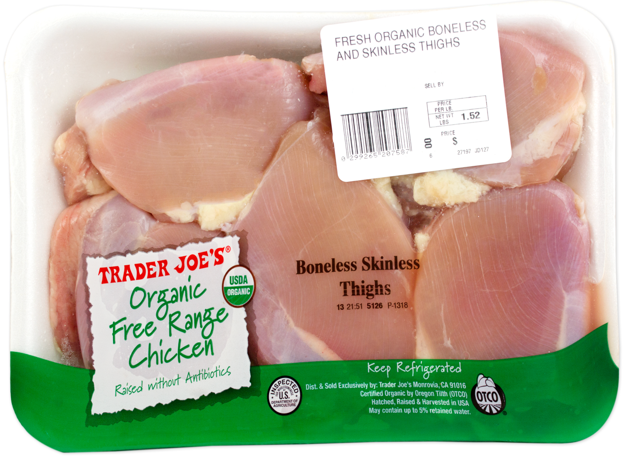 Organic Free Range Boneless Skinless Thighs