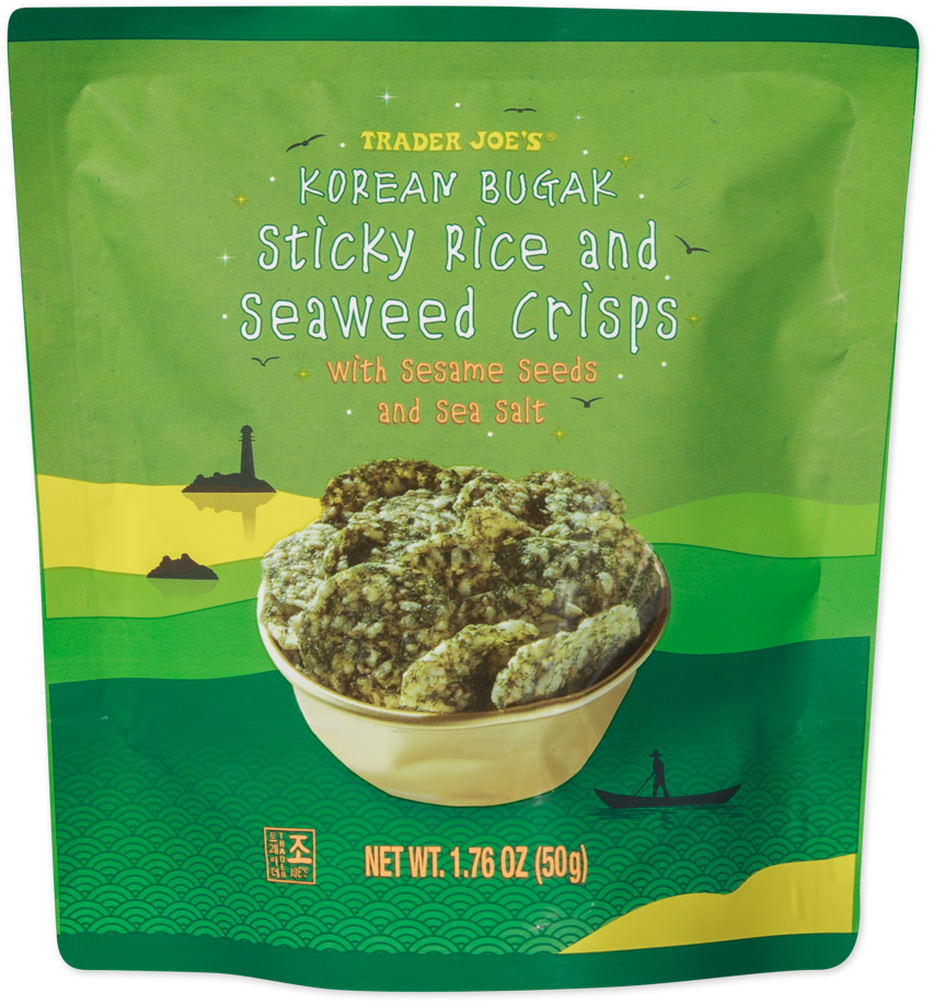 Korean Bugak Sticky Rice and Seaweed Crisps