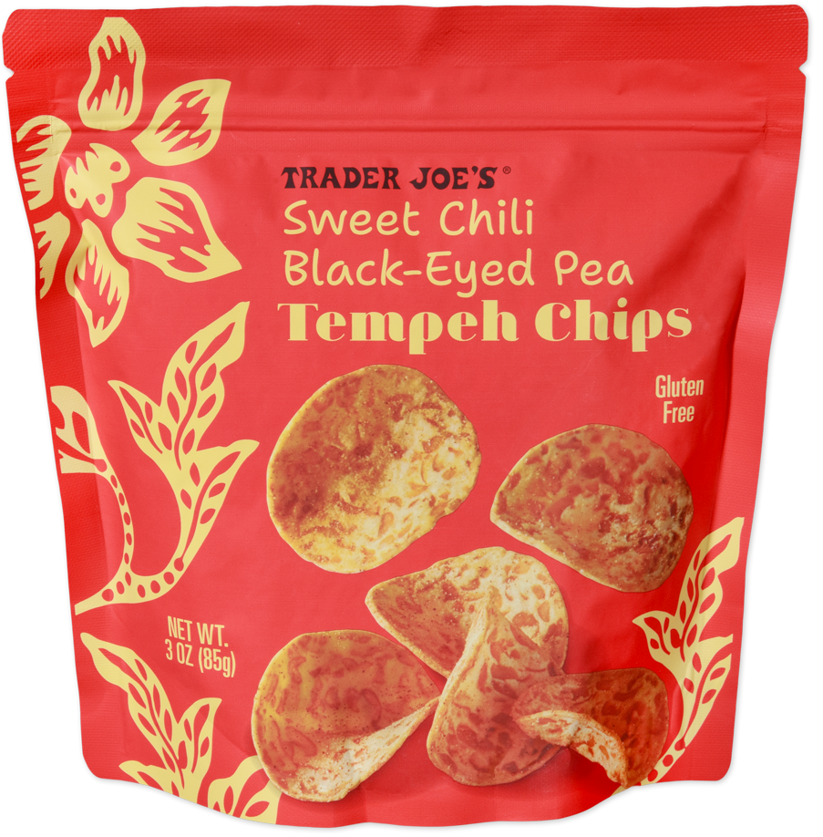 Sweet Chili Black-Eyed Pea Tempeh Chips