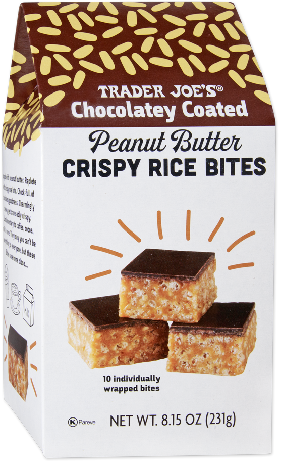 Chocolatey Coated Peanut Butter Crispy Rice Bites