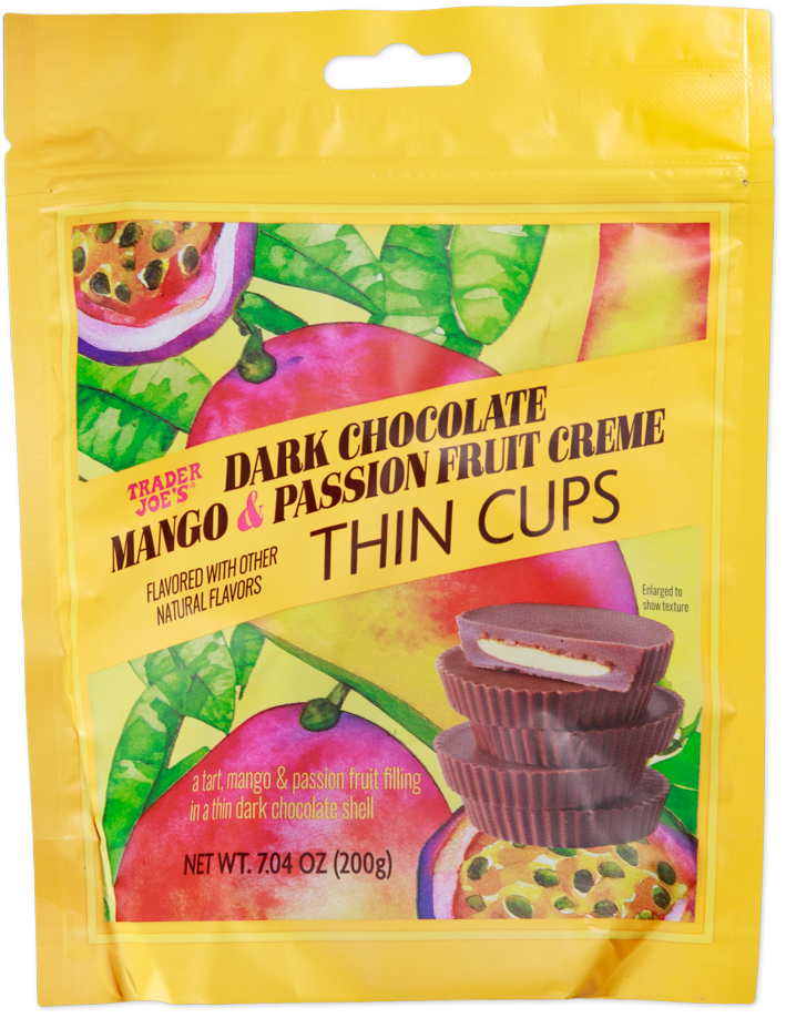 Dark Chocolate Mango & Passion Fruit Creme Thin Cups