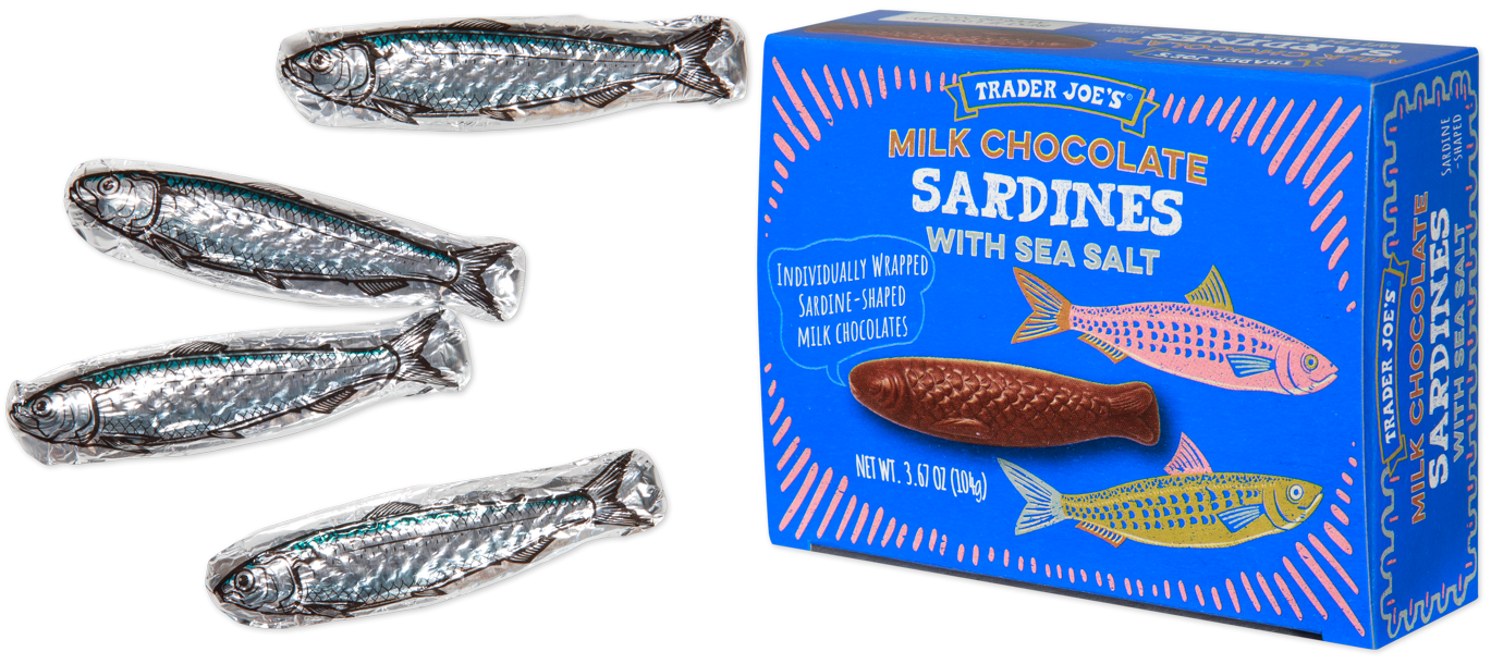 Milk Chocolate Sardines with Sea Salt