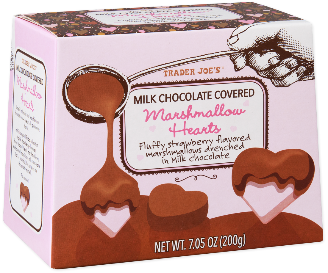 Milk Chocolate Covered Marshmallow Hearts