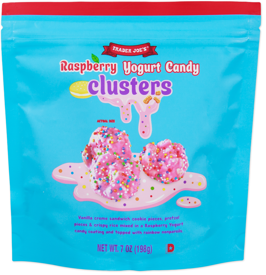 Raspberry Yogurt Candy Clusters