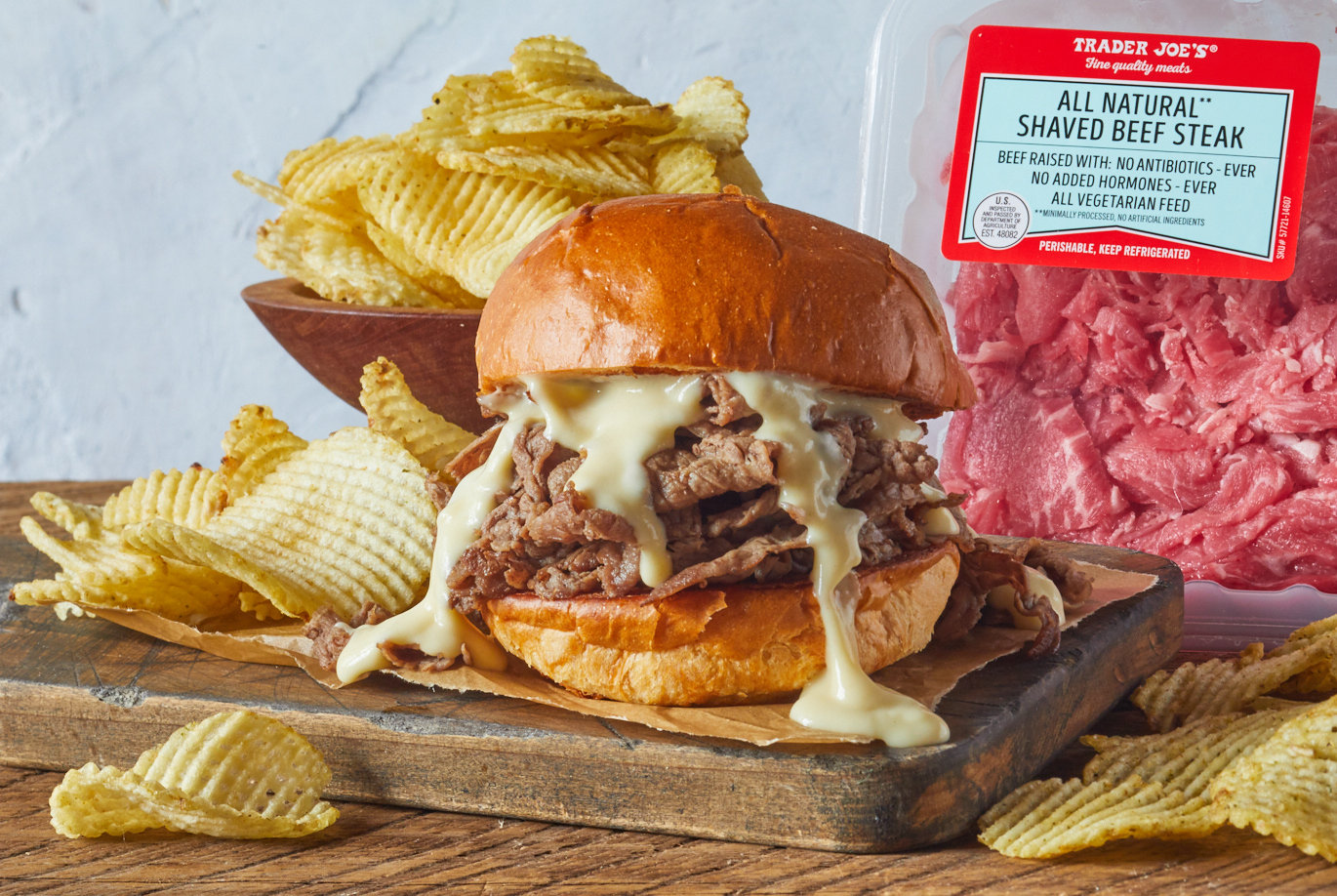 Hot Beef & Cheddar Sandwich | Trader Joe's
