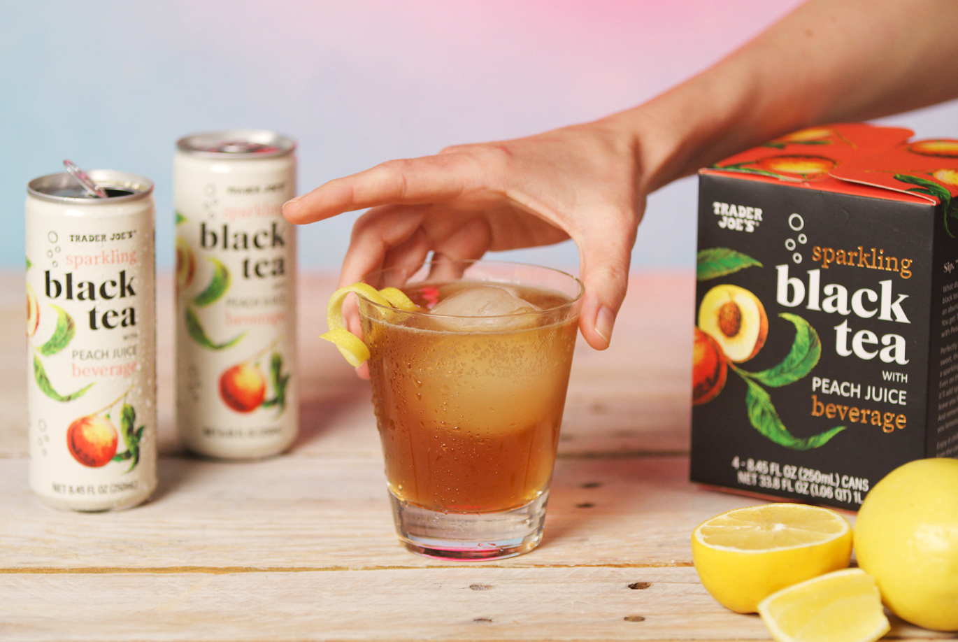 Sparkling Sweet Tea & Bourbon Cocktail