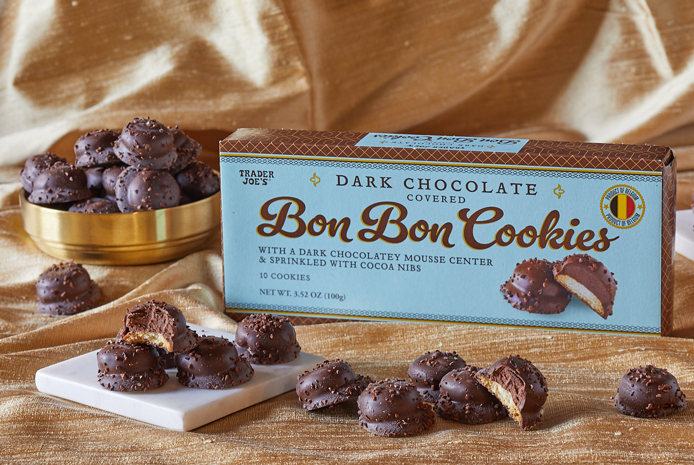 Dark Chocolate Covered Bon Bon Cookies | Trader Joe's