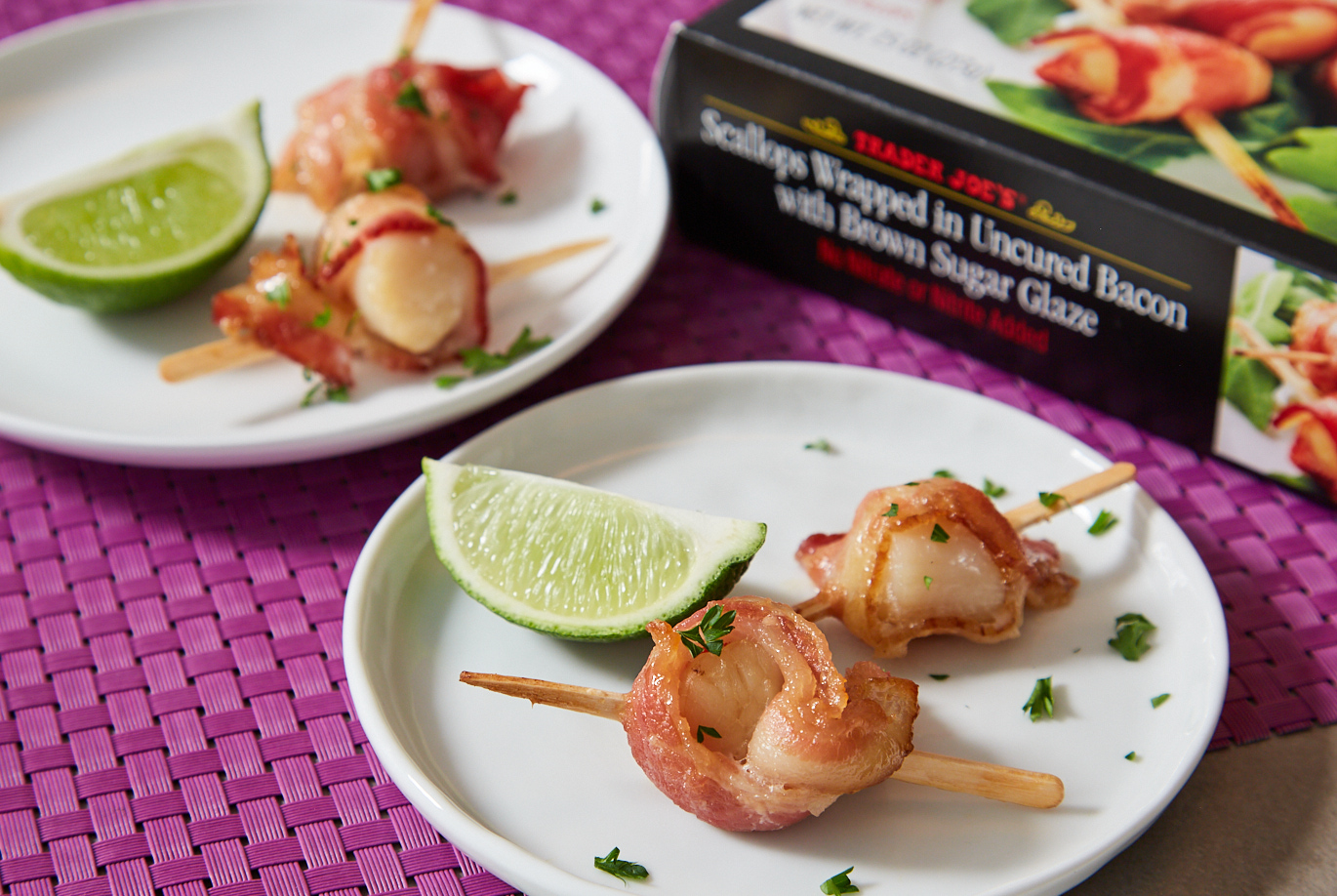 YARN, These bacon-wrapped scallops, phenomenal.