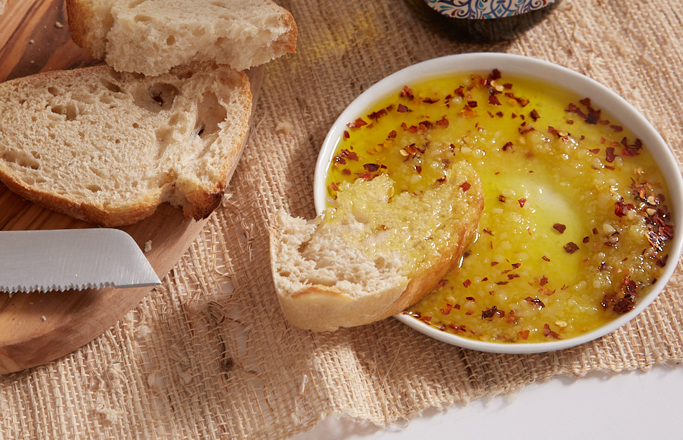 Cheesy ChiliGarlic Dipping Oil