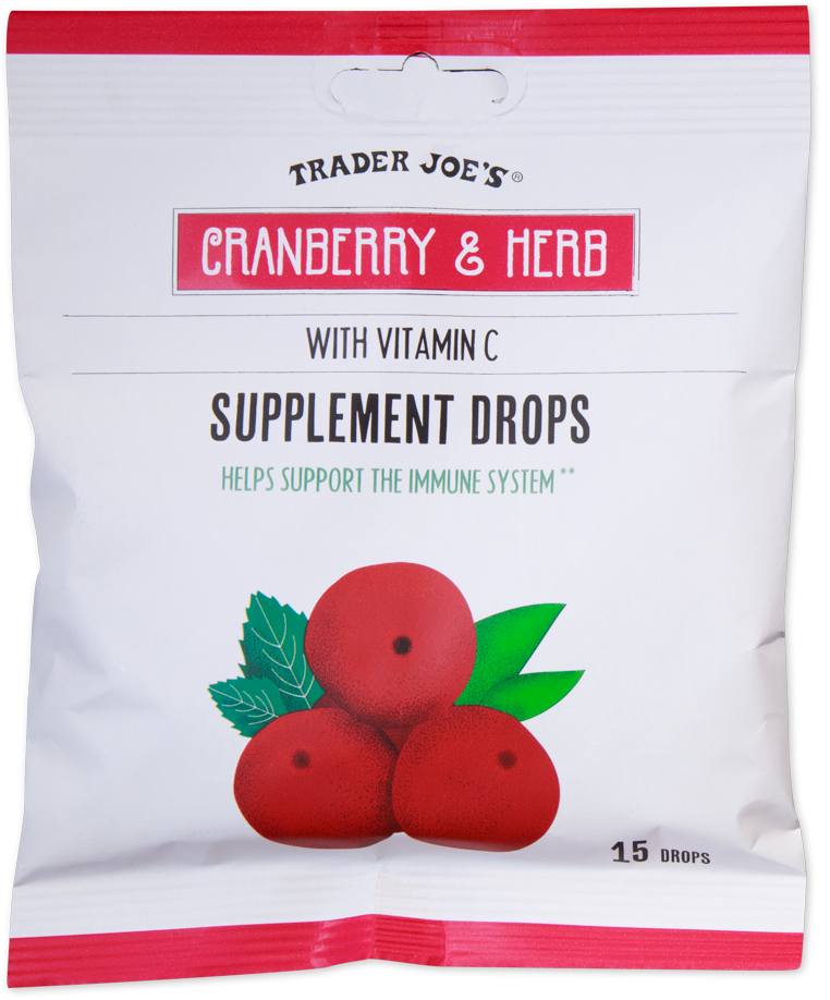 Trader Joe's Cranberry & Herb Supplement Drops
