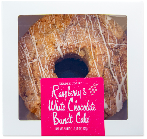 Raspberry & White Chocolate Bundt Cake