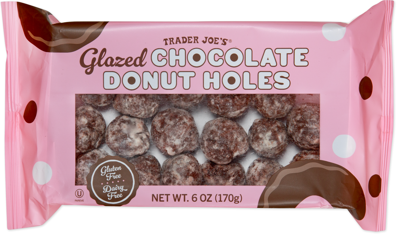 Tradder Joe's Glazed Chocolate Donut Holes