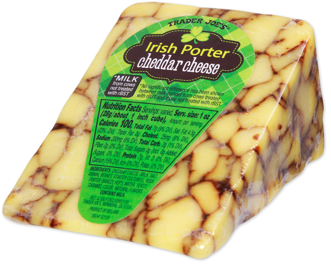 Trader Joe's Irish Porter Cheddar Cheese