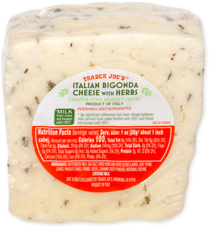 Italian Bigonda Cheese with Herbs