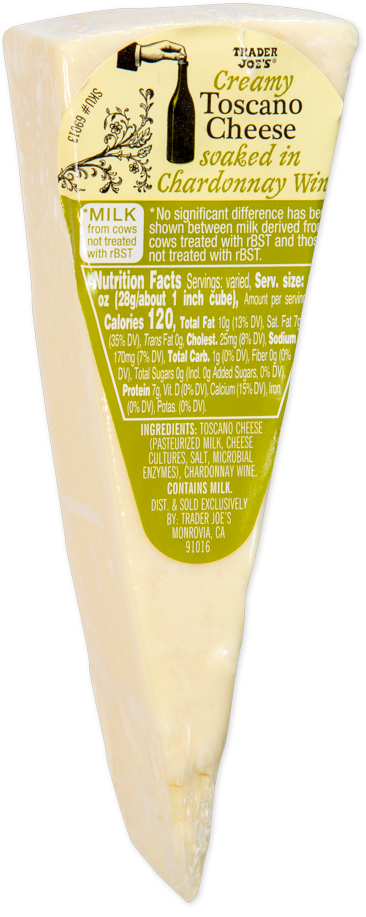 Toscano Cheese Soaked in Chardonnay Wine