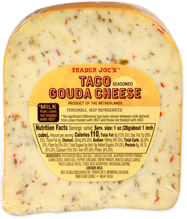 Trader Joe's Taco Seasoned Gouda Cheese