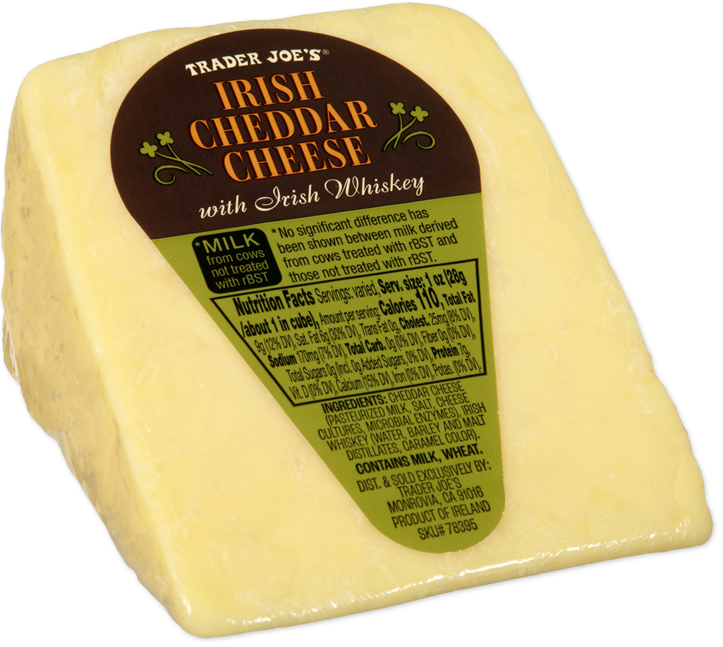 Irish Cheddar Cheese with Irish Whiskey