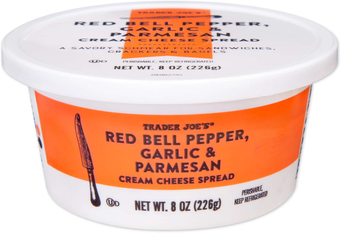 Red Bell Pepper, Garlic & Parmesan Cream Cheese Spread