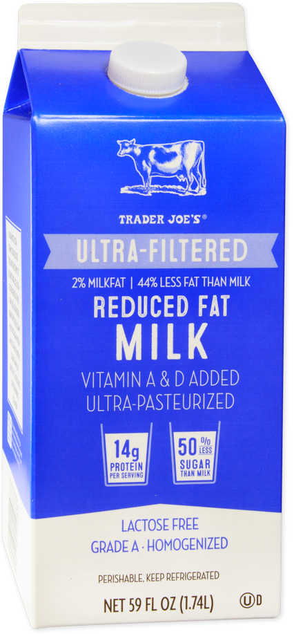Ultra-Filtered Reduced Fat Milk