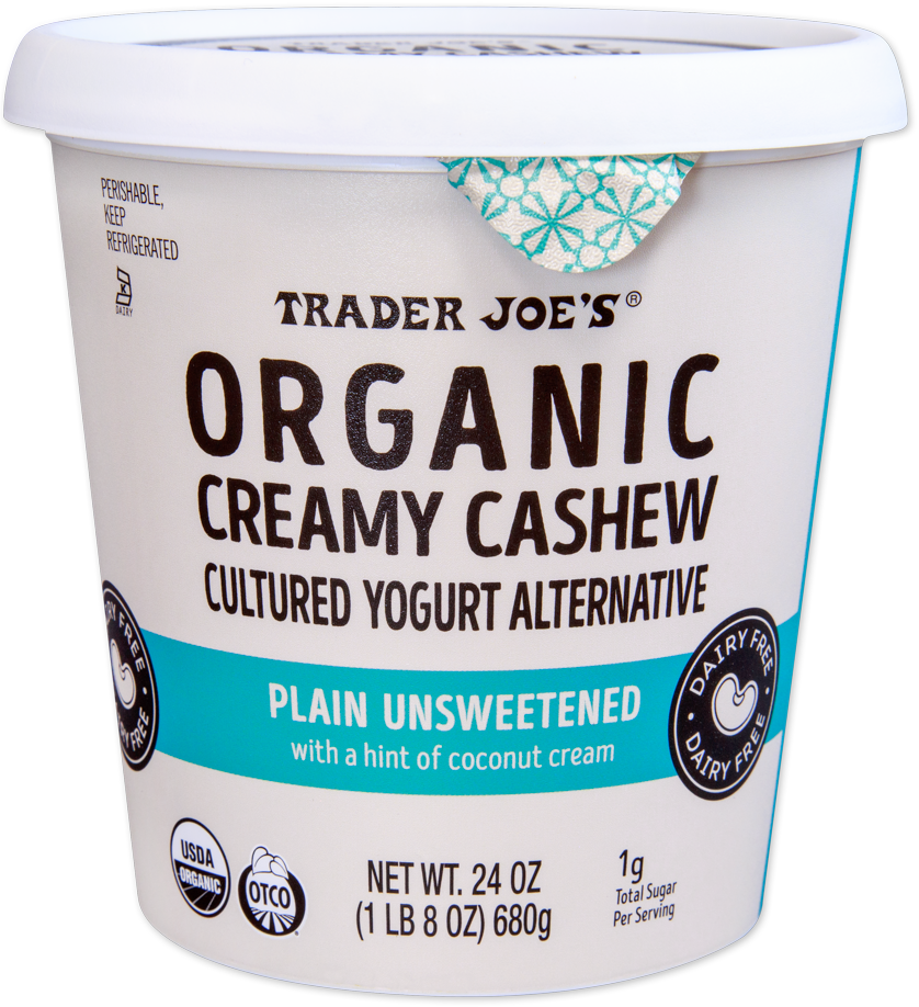 Organic Creamy Cashew Cultured Yogurt Alternative, Plain Unsweetened