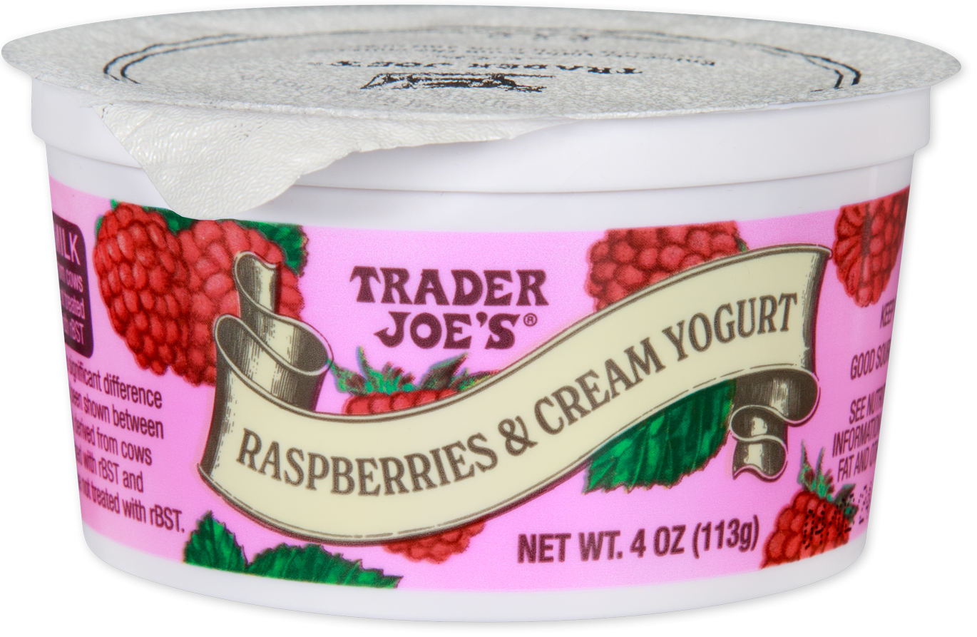 Trader Joe's Raspberries & Cream Yogurt