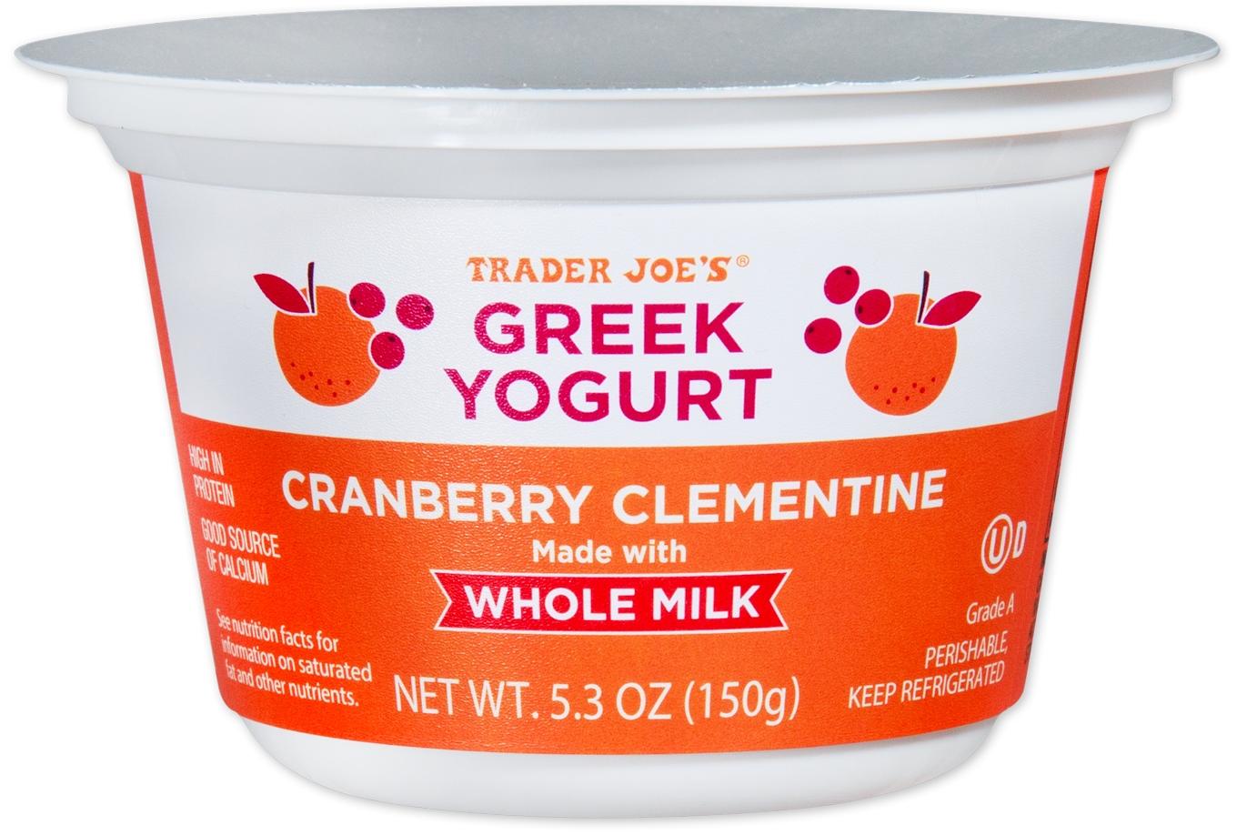Cranberry Clementine Whole Milk Yogurt | Trader Joe's