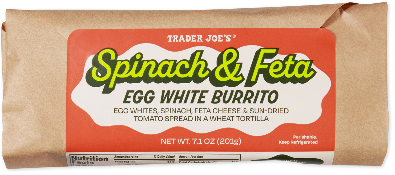 Trader Joe's Spinach & Feta Egg White Burrito
