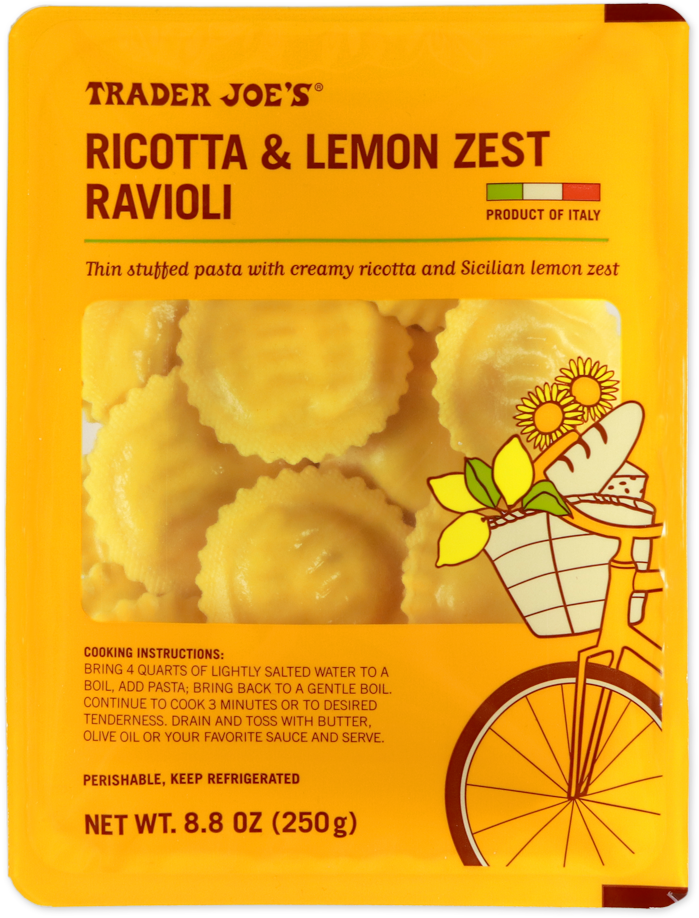 Ricotta & Lemon Zest Ravioli