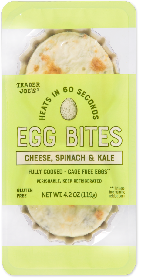 Trader Joe's Egg Bites Cheese, Spinach & Kale