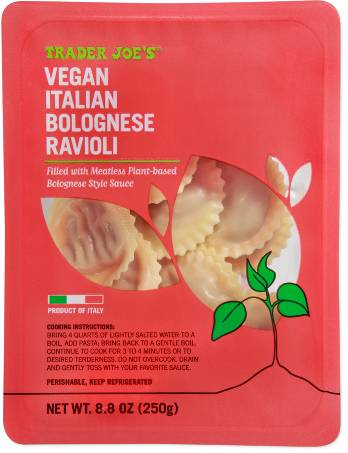 Trader Joe's Vegan Italian Bolognese Ravioli