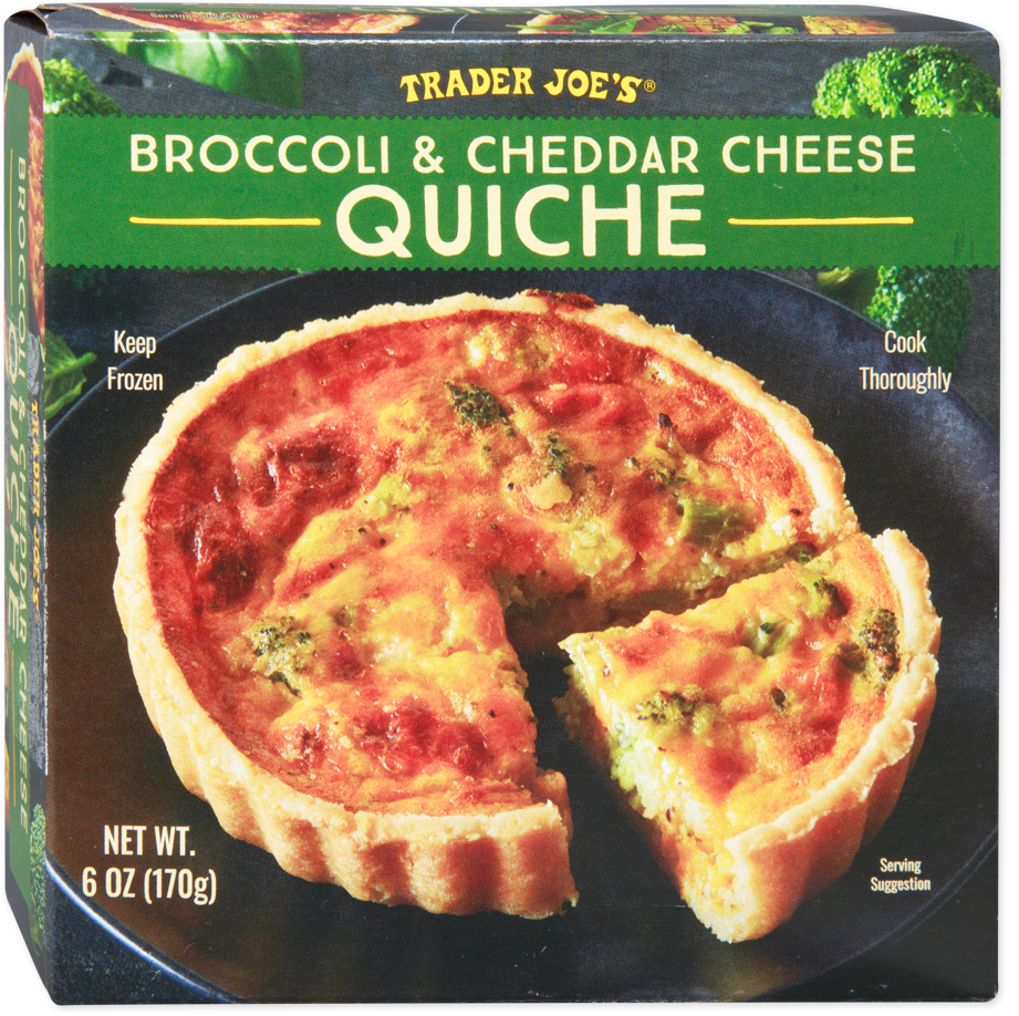 Trader Joe's Broccoli & Cheddar Cheese Quiche