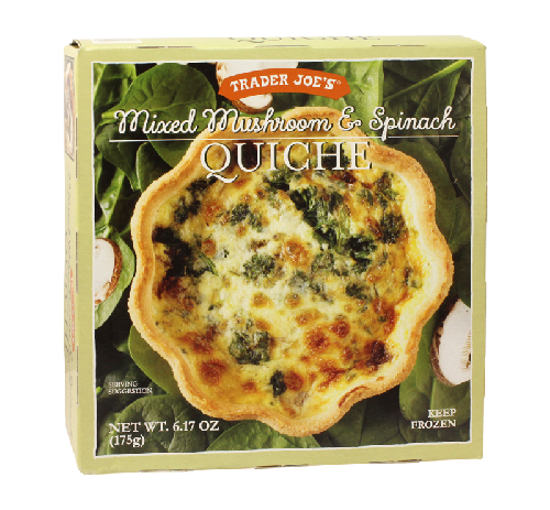 Mixed Mushroom & Spinach Quiche