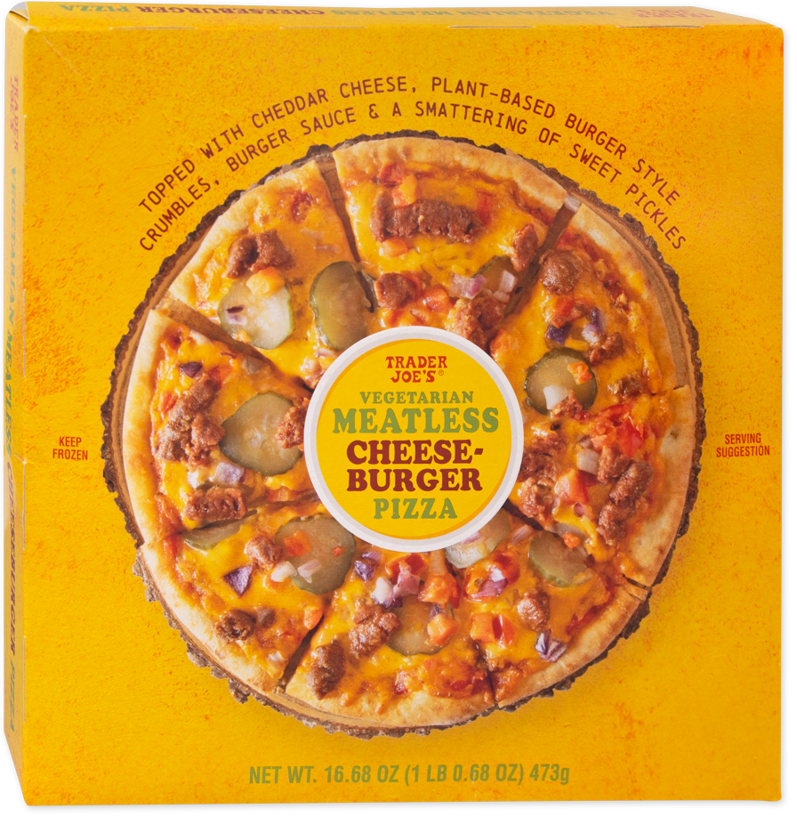 Vegetarian Meatless Cheeseburger Pizza