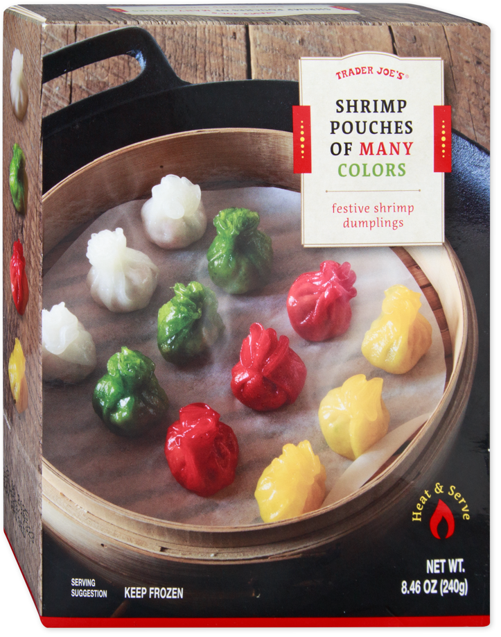 Shrimp Pouches of Many Colors