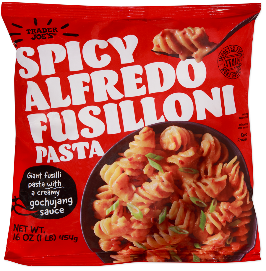Spicy Alfredo Fusilloni Pasta