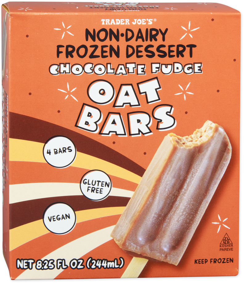 Non-Dairy Frozen Dessert Chocolate Fudge Oat Bars