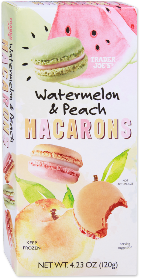 Watermelon & Peach Macarons