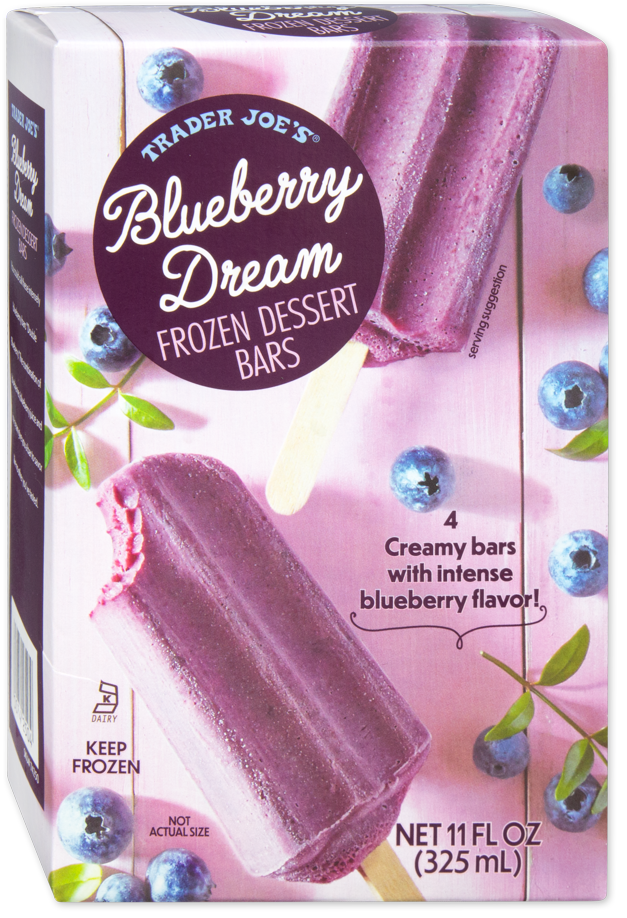 Blueberry Dream Frozen Dessert Bars