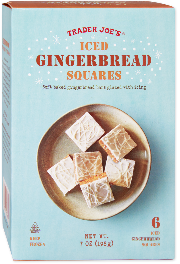 Iced Gingerbread Squares