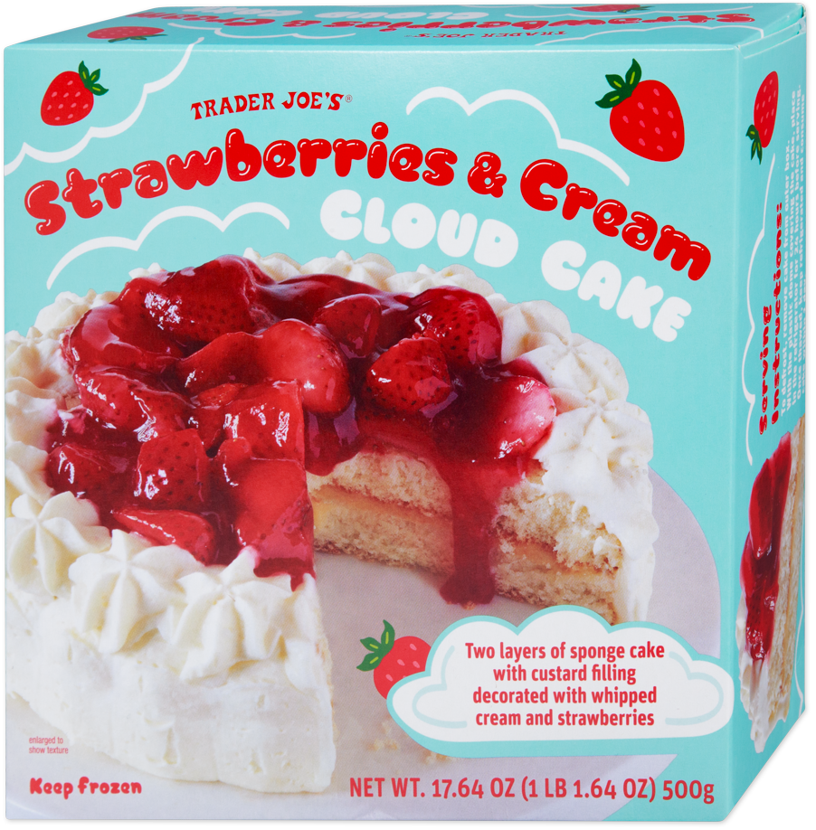 Strawberries & Cream Cloud Cake