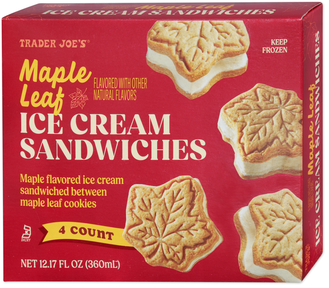 Maple Leaf Ice Cream Sandwiches